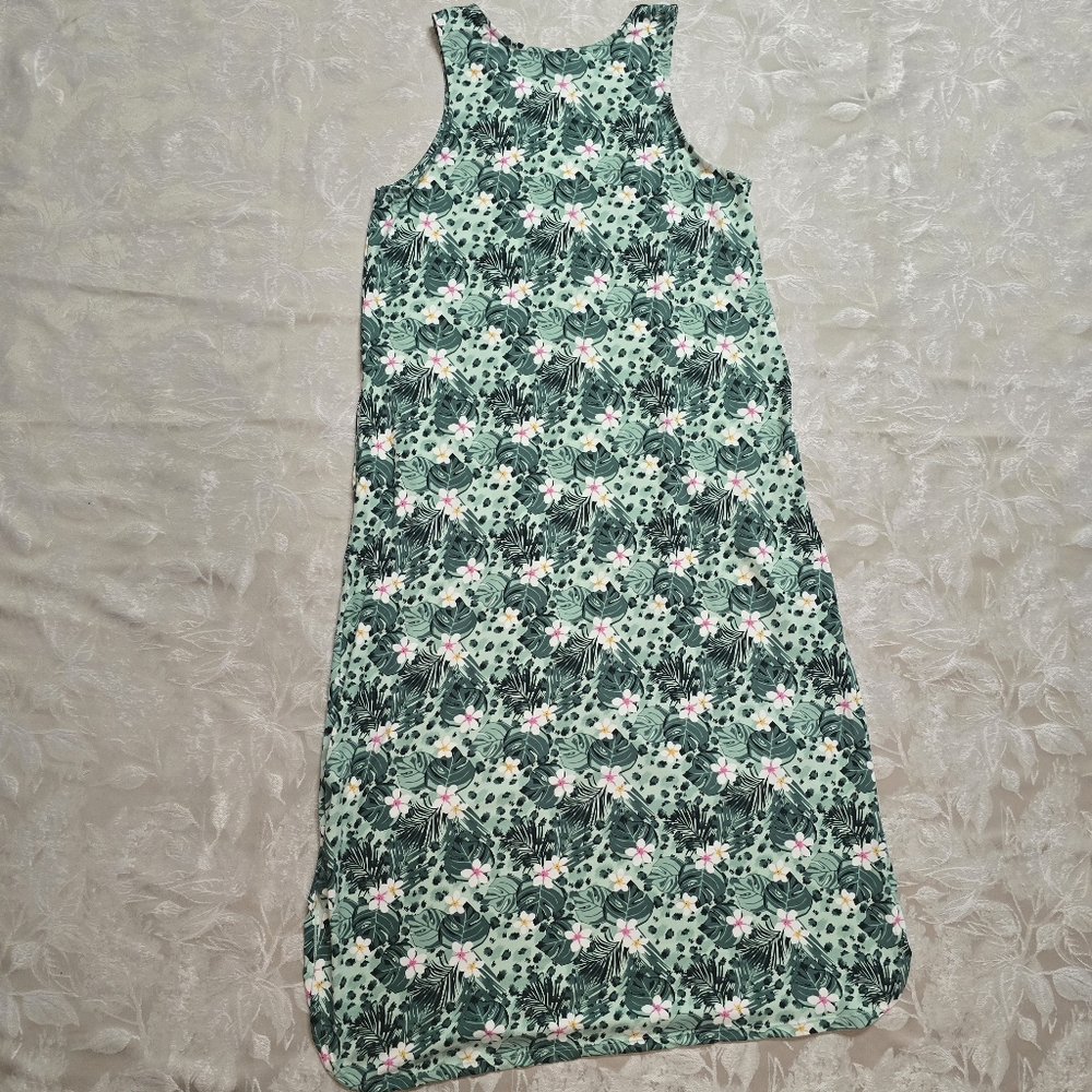 Cynthia Rowley Dress Women Medium Pockets Soft Resort Coastal Coconut Tropical - Picture 5 of 7